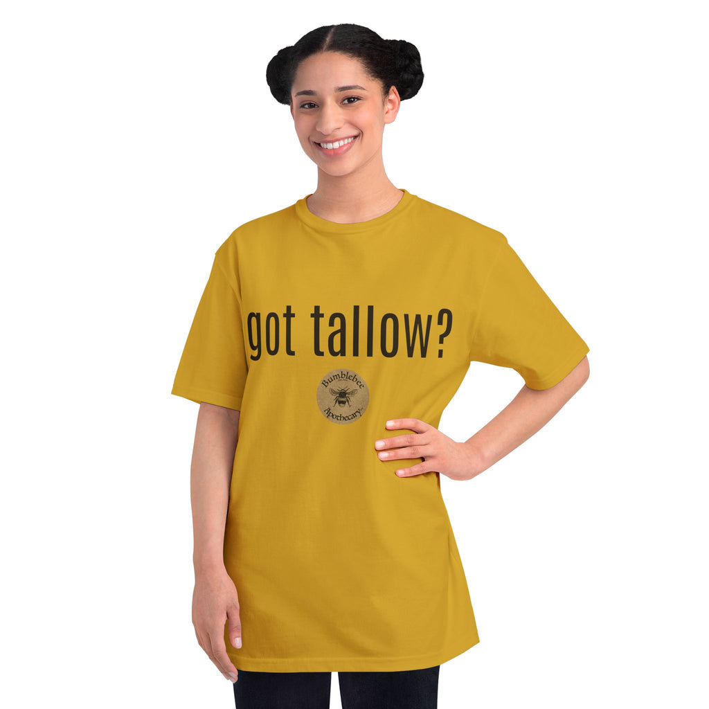 T-Shirt — "got tallow?" Bee Apothecary Organic Tee