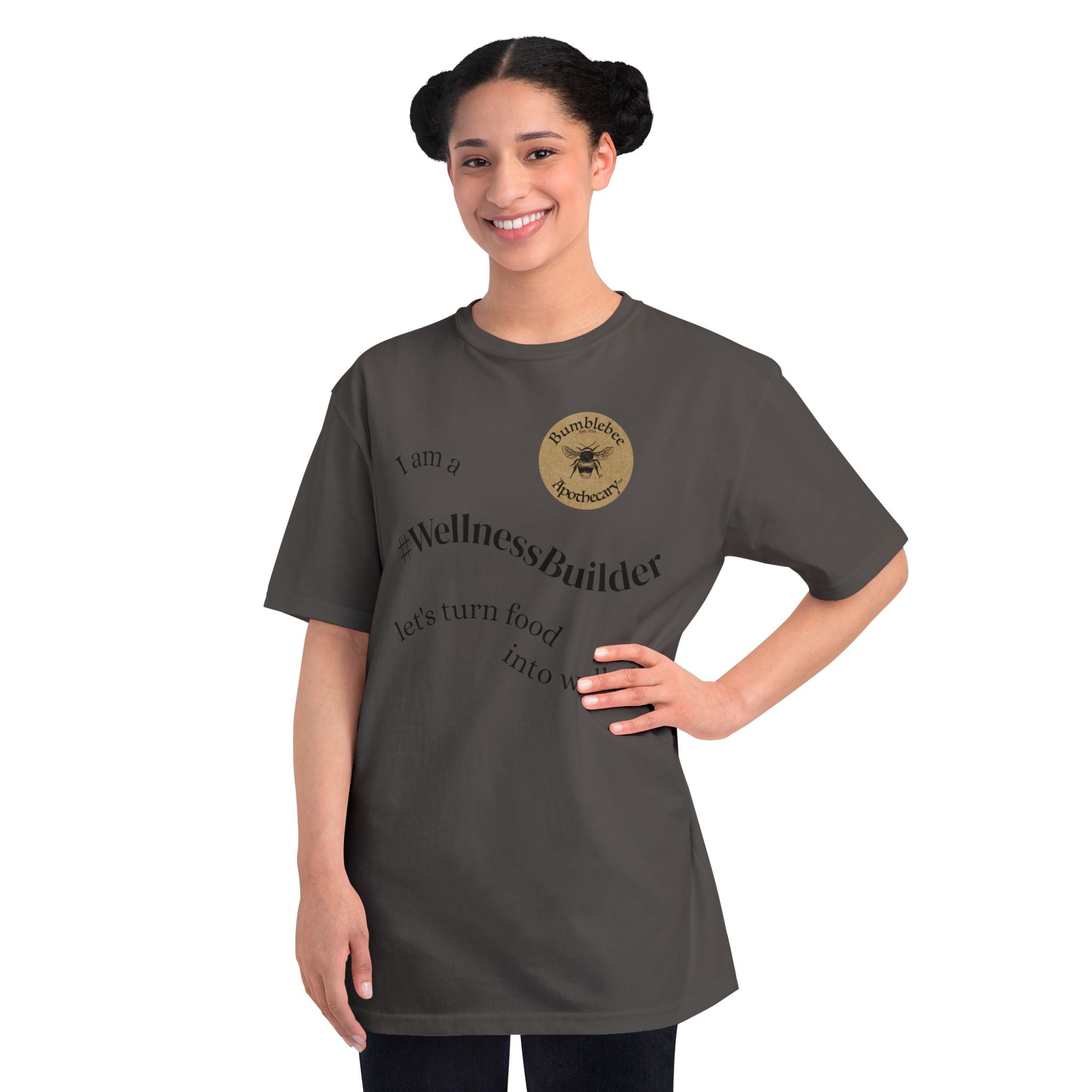 #WellnessBuilder T-Shirt — Bumblebee Apothecary Organic Wellness Tee