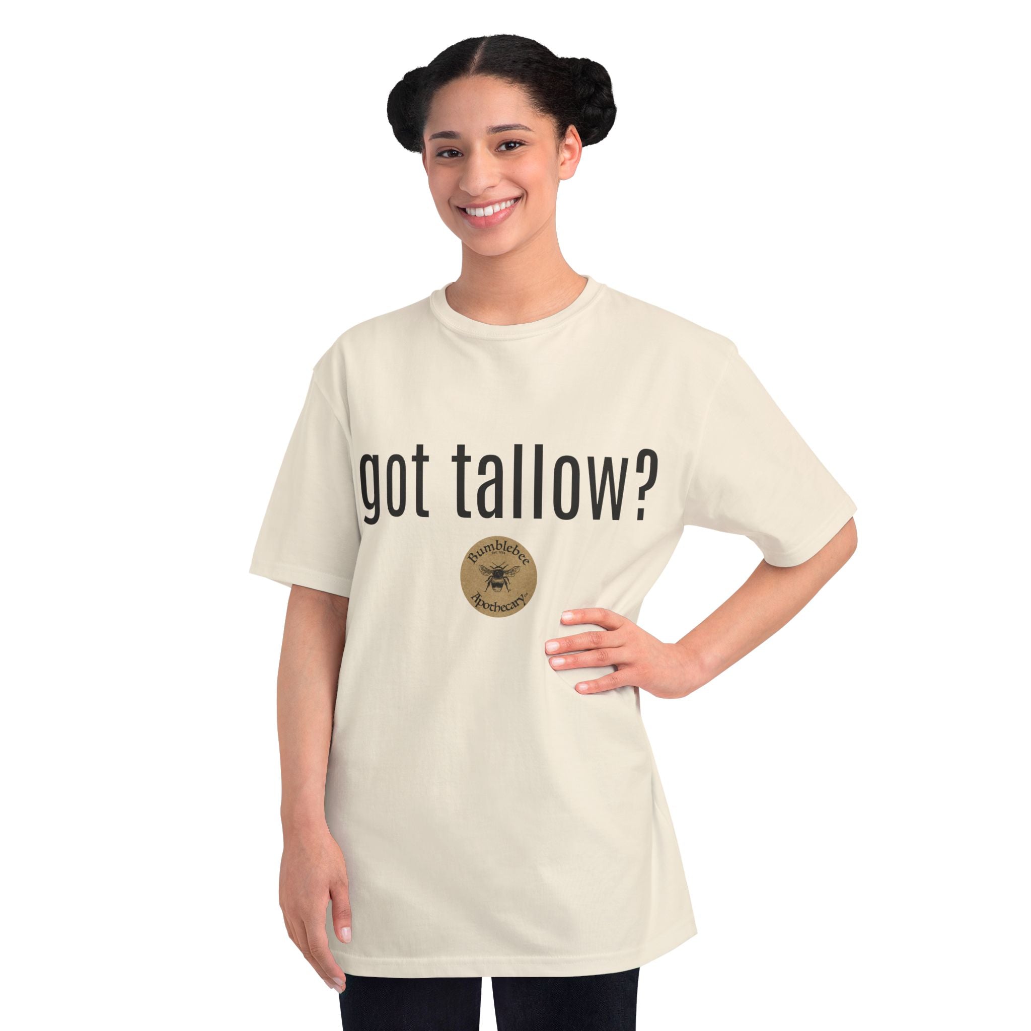 T-Shirt — "got tallow?" Bee Apothecary Organic Tee