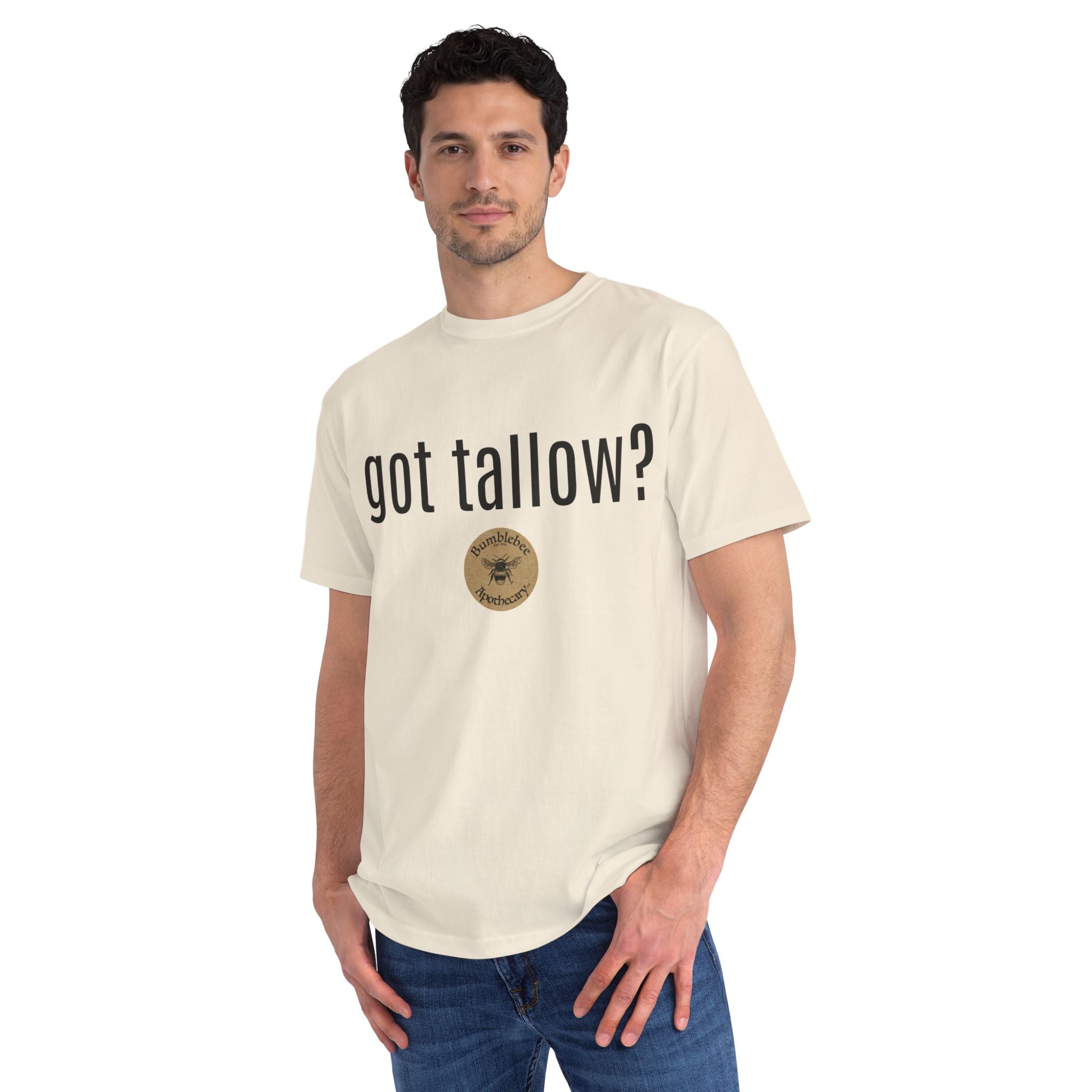T-Shirt — "got tallow?" Bee Apothecary Organic Tee