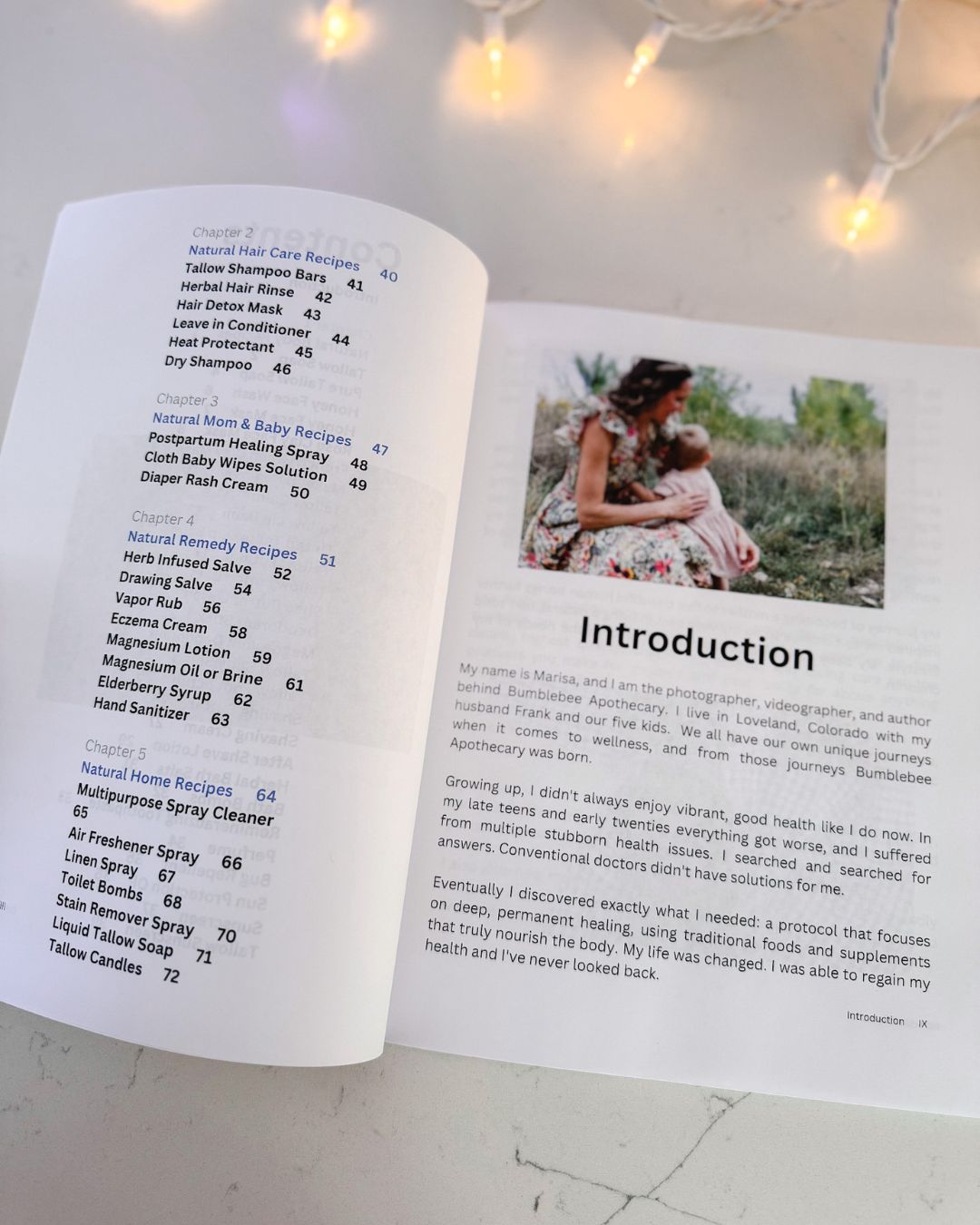 Natural Living Recipes Printed Book