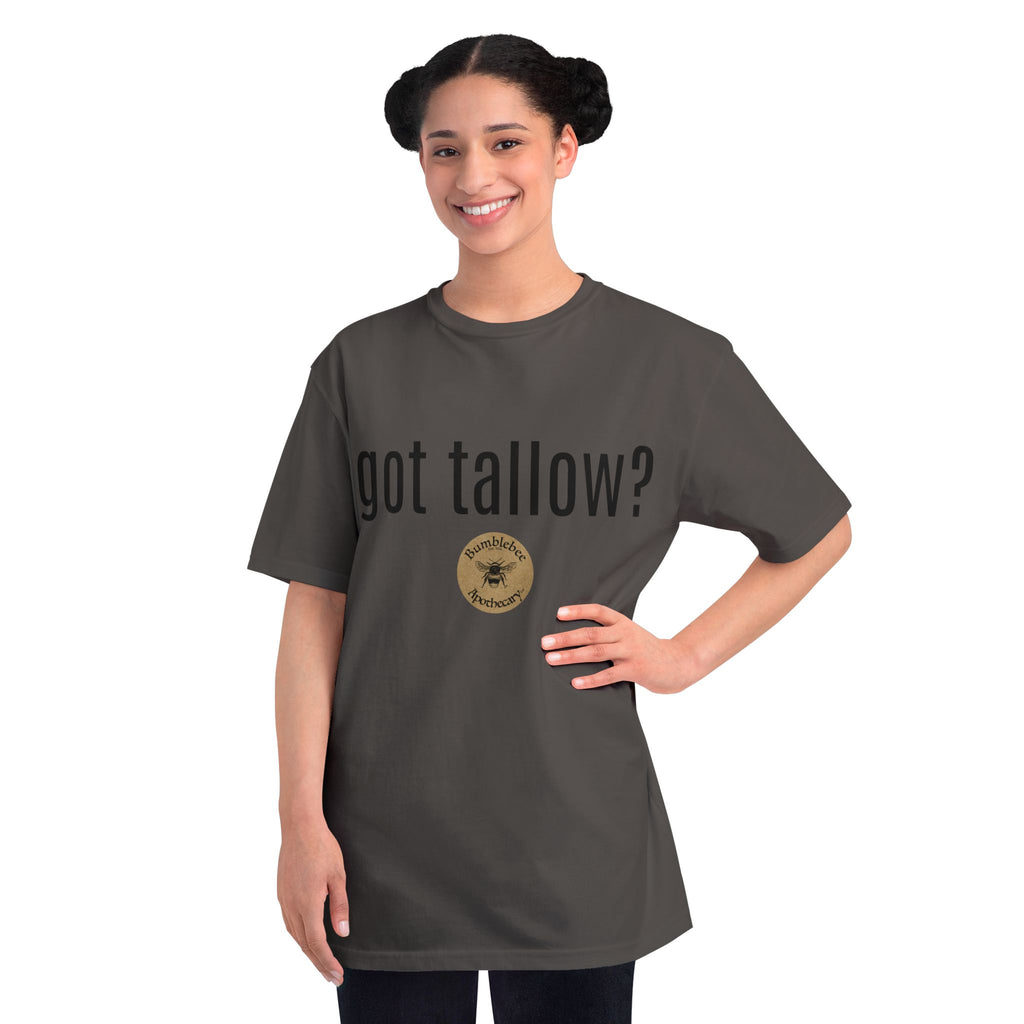 T-Shirt — "got tallow?" Bee Apothecary Organic Tee