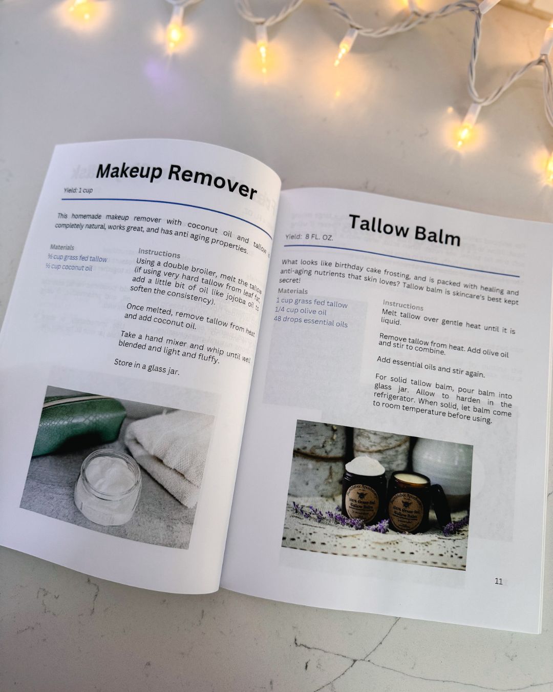 Natural Living Recipes Printed Book