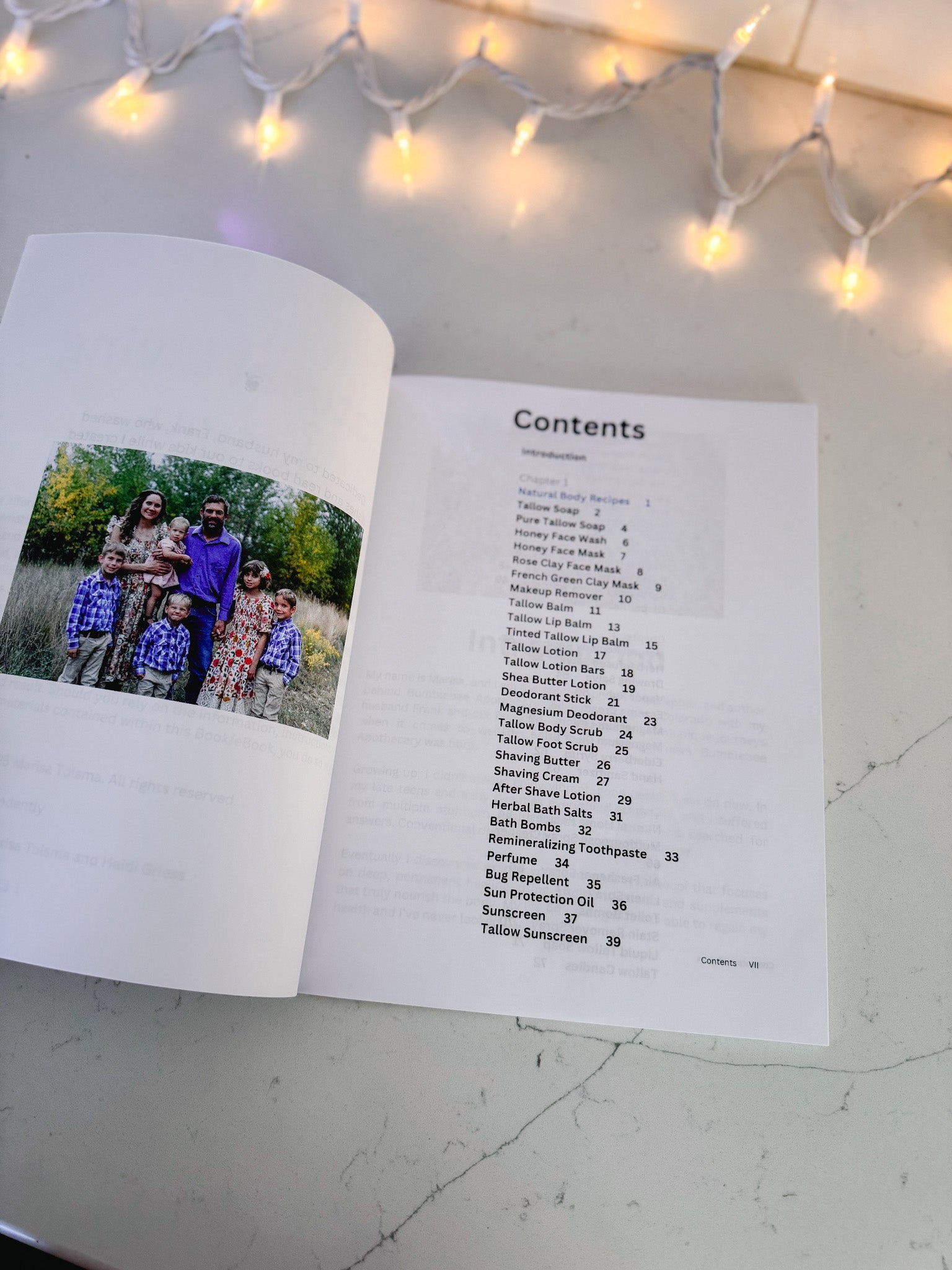 Natural Living Recipes Printed Book