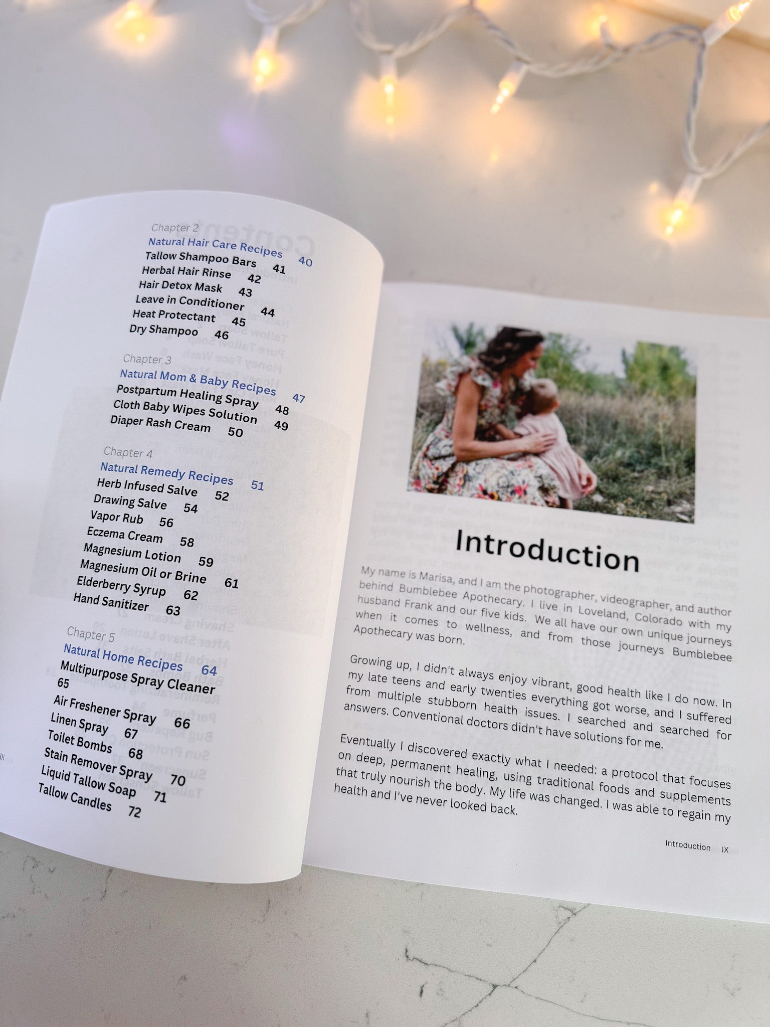 Natural Living Recipes Printed Book